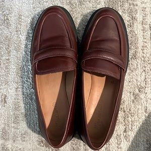 Madewell lug sole loafers